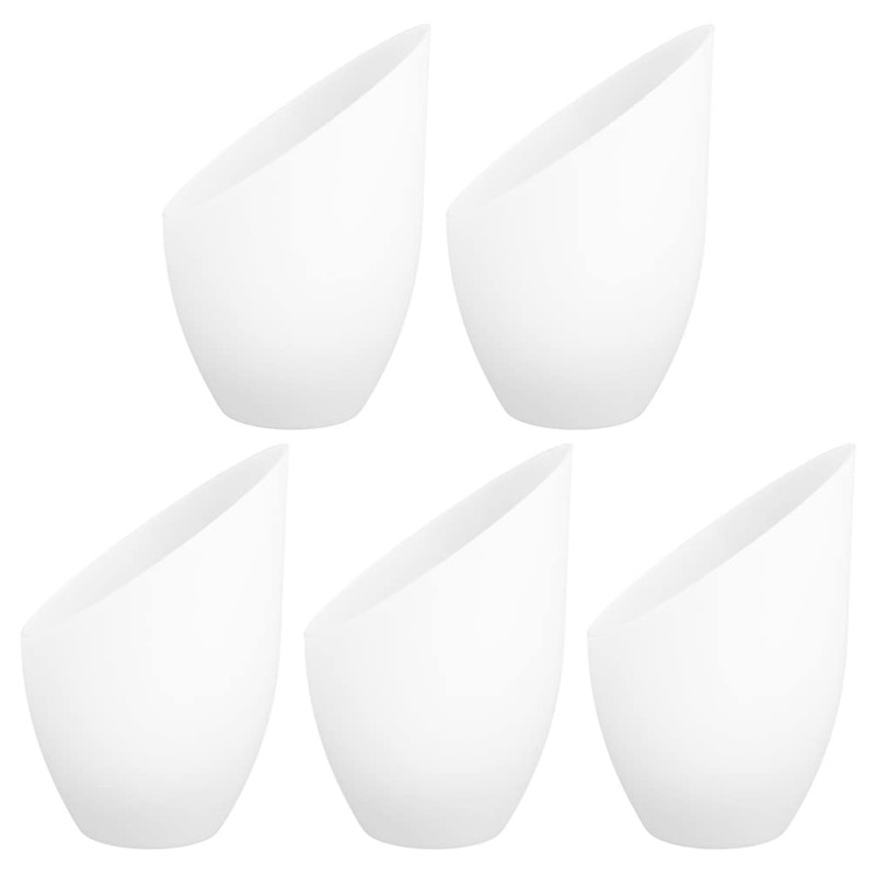 Vaguelly 5 Pieces White Frosted Lampshade Fixtures Replacement Shades for
