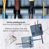 Acopelo Paint Brush Holder Set, Portable Silicone Stands with 4