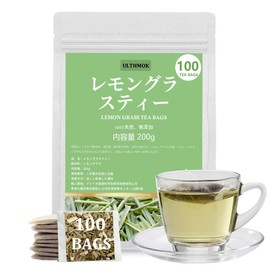Lemon Tea Lemon Grass Tea Bag 0.07 oz (2 g) x 100 Packets, Lemongrass Tea, Herbal Tea, Tea, Decaffeinated