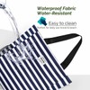 HOMESPON Large Waterproof Beach Tote Bag with Zip and Pockets