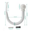 Decorative Curtain Holdbacks,ULIFESTAR Wall Mounted Window Drapery Tiebacks Hooks Drape