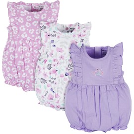 Onesies Brand Baby Girls 3-Pack Romper, Rainbows, 6-9 Months