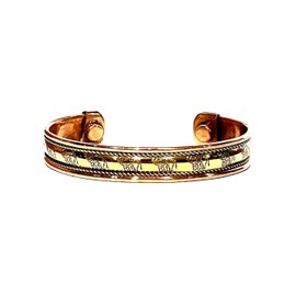 Embrace Bold Style: Handmade Adjustable Copper Cuff Bangle Bracelet - Unisex Elegant Piece