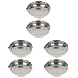 Cabilock 6 Pcs Weighing Boats Weighing Plate weigh Boats Weighing Dish Stainless Steel Weighing