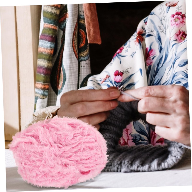 Hohopeti 1 Roll Comfortable Acrylic Yarn for Knitting Crocheting Multi