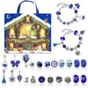 Blue Christmas Calendrier De L'Avent 2024, DIY Jewelry Making Kit