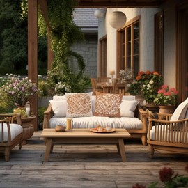 LUVADIAN Modern Mexican Talavera Pillow Covers 18x18 Set of 2 - Mexican Decor, Mexican Decor for Home, Mexican Gifts for Women, Mexican Floral Throw Pillows (Reversible Pillow)