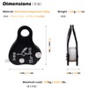 TRIWONDER Climbing Pulley Pulley Micro Pulley Climbing Transport Tree Climbing