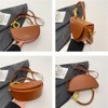 Saddle Tote Bag Small Handbag for Women Vegan Leather Saddle