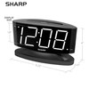 Sharp Home LED Digital Alarm Clock – Swivel Base -