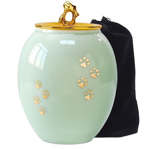 LINES ARTE Medium Pet Urns for Dogs, Medium Size 6.7x5.2