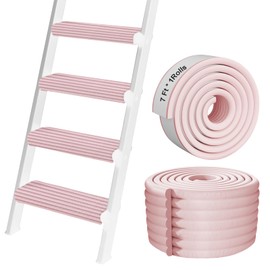 Bunk Bed Ladder Pads, 7.1In x 6.7Ft Self-Adhesive Ladder Pads, Soft Extra-Wide Edge Protector, for Ladder, Stair Edge, Sharp Edges, Desk, Table, Furniture