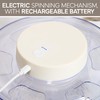 COOK WITH COLOR Electric Salad Spinner, Round 4.5L Capacity –