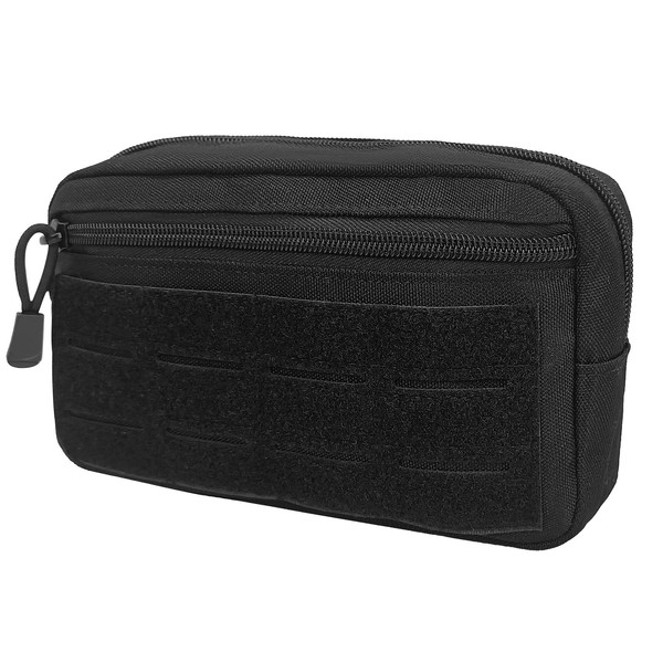 SMONT Tactical MOLLE Admin Pouch, Small Utility Organizer with Velcro