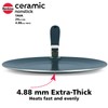 HAWKINS Ceramic Nonstick Tava, 24 cm Diameter, Induction Paratha Tawa,
