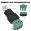 Zerone RJ11 Screw Terminal Adaptor, EIA/TIA 568B Wiring Standard, Shields