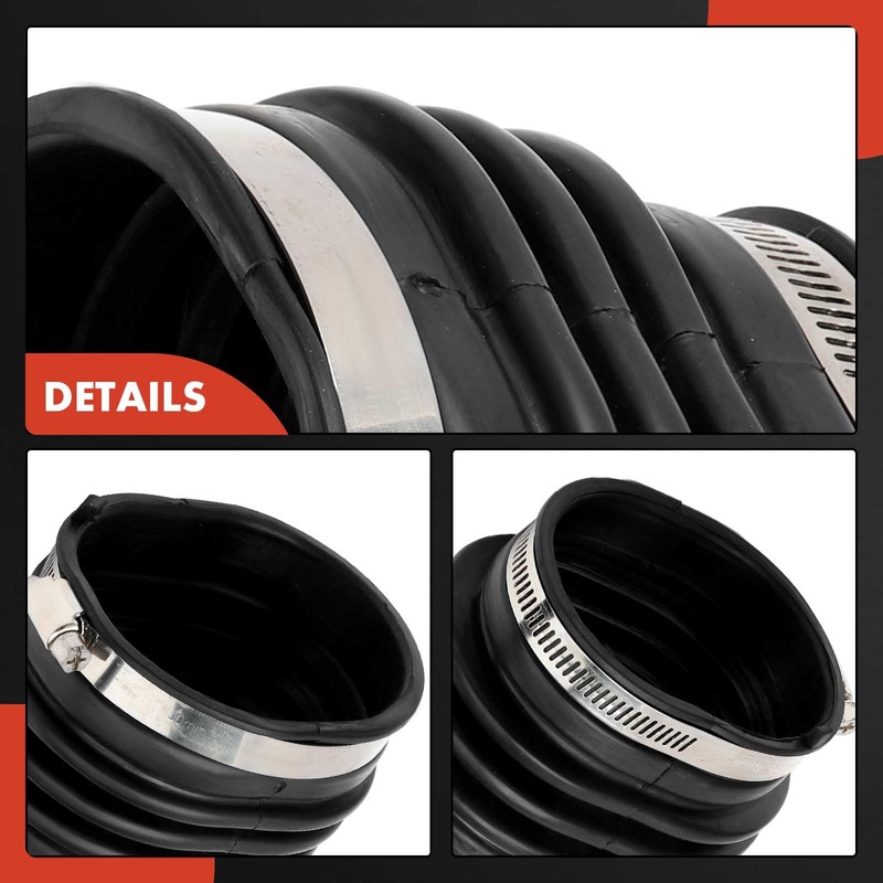 A-Premium Engine Air Clean Intake Tube Hose with Clamps Compatible
