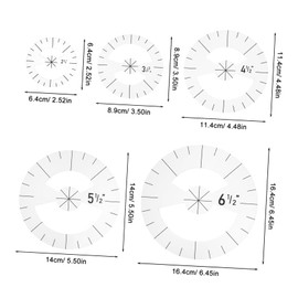 COHEALI Acrylic Quilting Ruler Set Pcs Patchwork Ruler Templates Markings for Sewing Projects