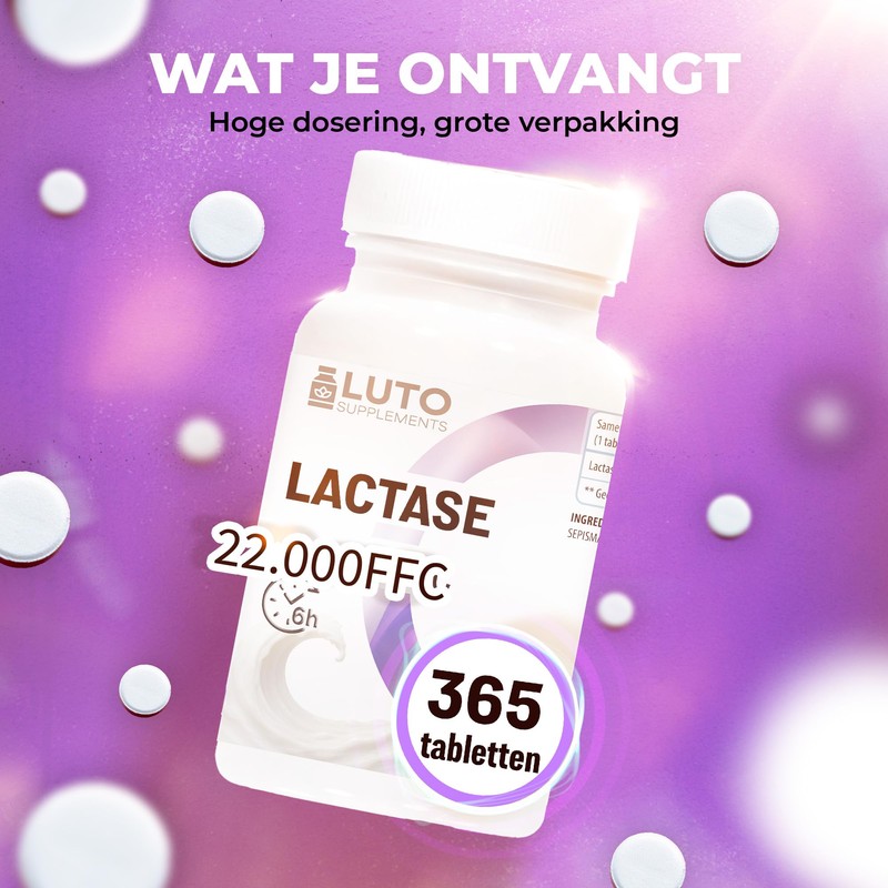 Lactase 22,000 Depot - 365 Tablets with Depot Effect (Sepismart®