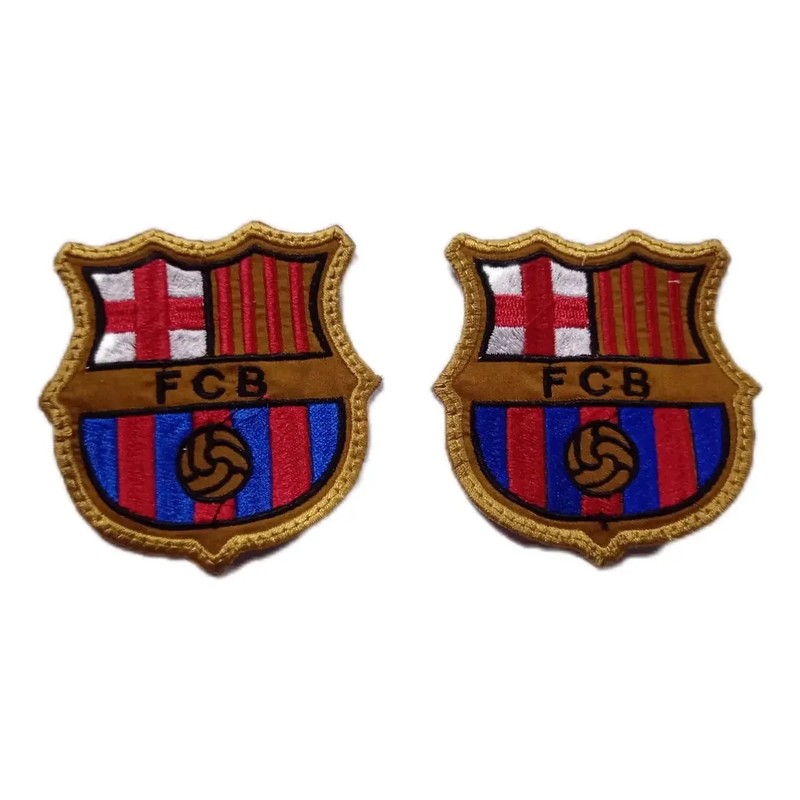 Barcelona Club Fútbol Español Parche Bordado 2 Pzas 8 Cm