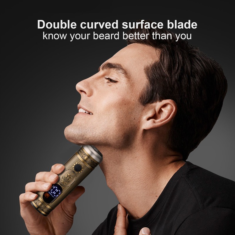 Multifunction LCD Digital Display Men's Mini Electric Shaver Portable Nose