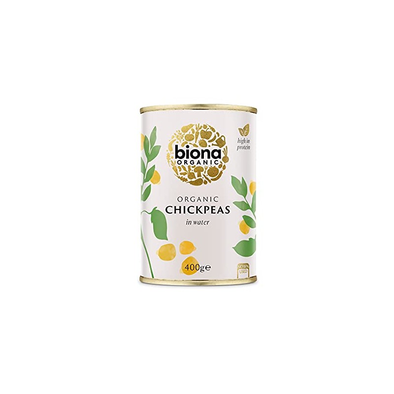 Biona Organic Chick Peas 400g (Pack of 2)