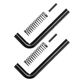 Heavy Duty 819T Trailer Gate Spring Latch Repair Kit (2-Pack) - Premium Black Oxide L-Shaped Pins for Carry-On Utility Trailers 2K/3K/7K, 9/16" Diameter, 6.1" Length