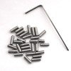 DGBRSM 30pcs Stainless Steel Guitar Bridge Saddle Height Adjustment Screws
