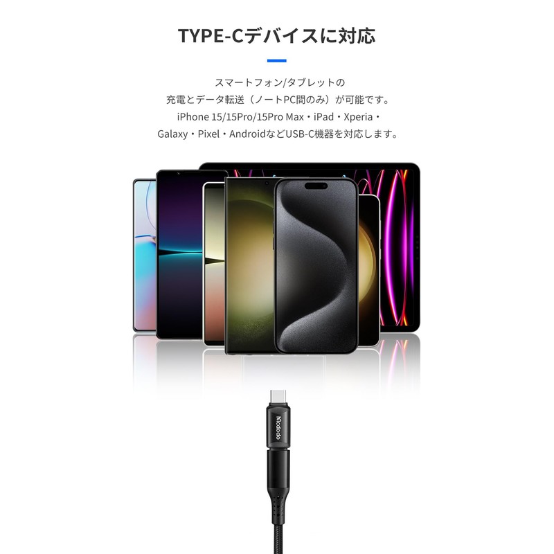 Mcdodo Lightning to USB-C Adapter, 3A Rapid Charging, High Speed