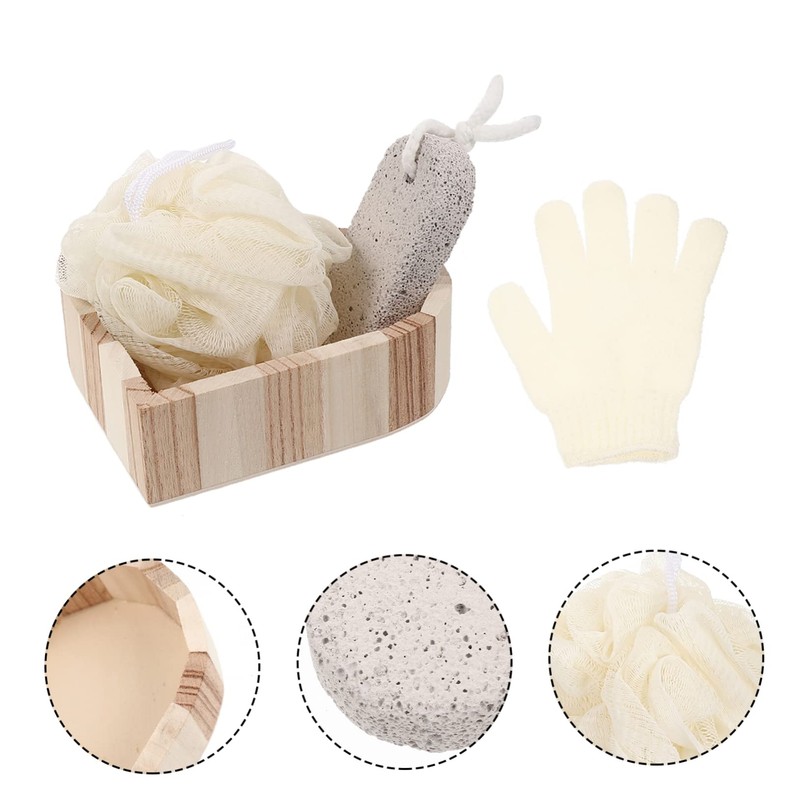 IWOWHERO Foot Scraper Body Scrubber Set Bath Tool Kit Ideal