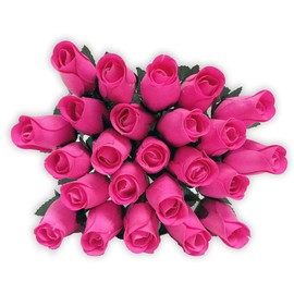 The Original Wooden Rose The Original Wooden Rose, 24 Individual Pink Wooden Roses