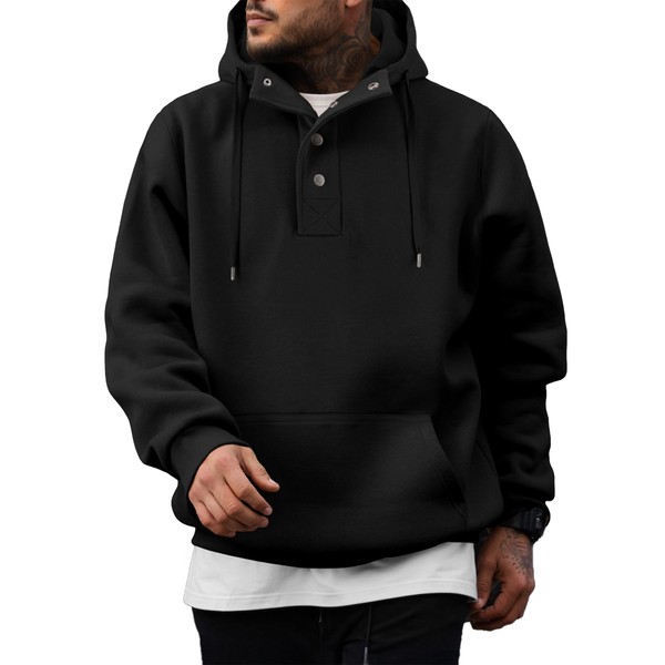 JMIERR Men's Casual Winter Pullover Hoodies Drawstring Long Sleeve Sweater