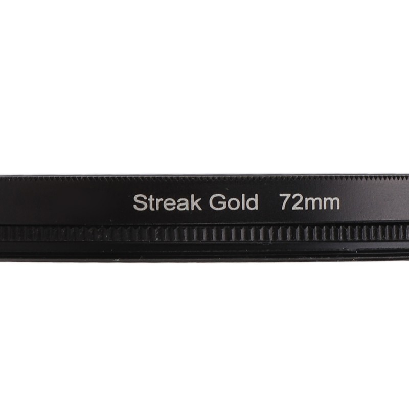 Gold Streak Digital Camera Lens Filter Antiscratch Optical Glass Aluminum