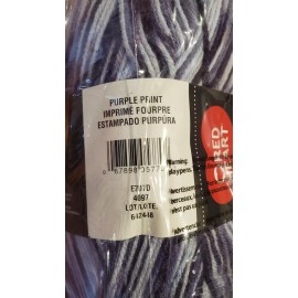 Red Heart Comfort Yarn COMFORT Purple Print Medium 649 Yards / 12 Oz Brand New