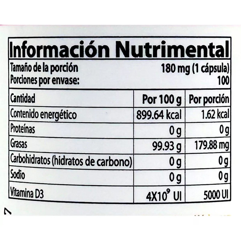 Natural Health Vitamina D3 5000 Ui 100 Caps Natural Health