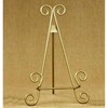 11"h Gold Finish Metal Display Easel - Platter Stand Electric