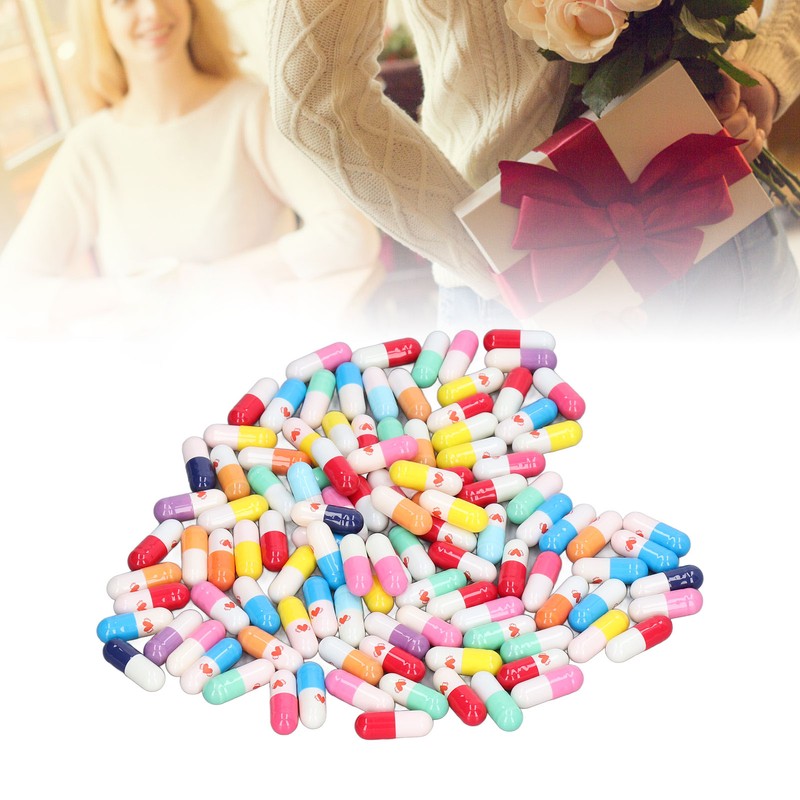 370Pcs Message Capsules Deliver Message Cute Patterns Cute Love Capsules