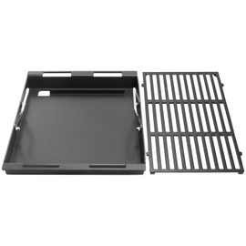 Griddle Inserts & Grate for Weber Genesis II 300 Series Grills, Flat Top Grill Griddle for Weber GS4 Genesis ii E-310/315/325/330/335 S-310/335, Replace for 6788 Full-Size Griddle