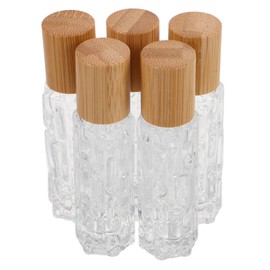 Outanaya 5pcs Lid Roller Ball Bottles Empty Containers for Essential Oils and Eye Creams Durable Design with Roller for Effortless Application Multiuse Travel Bottles