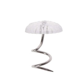 Joyhey 50 Pcs Upholstery Twist Pins Clear Heads Bed Skirt Pins for Slipcovers and Bedskirts