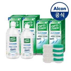 OptiFree 옵티프리 렌즈세척액 퓨어모이스트 420ml 2개 + 300ml 2개 Opti-Free Lens Cleaning Solution Pure Moist 420ml 2 pcs + 300ml 2 pcs