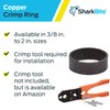 SharkBite 3/4 Inch Copper Crimp Rings, Pack of 25, PEX