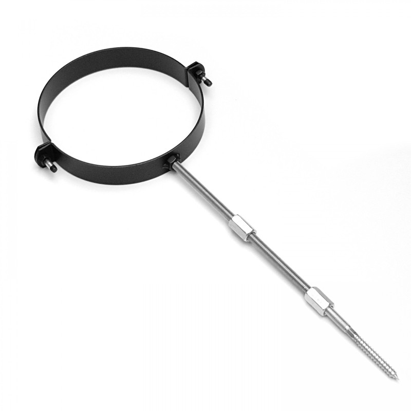 raik SH116-150-sw Flue Pipe / Stove Pipe Clamp with Screw
