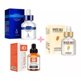KFMX Kit 3 Serum A Elegir Arroz Acido Hialuronico B5 Vitamina C