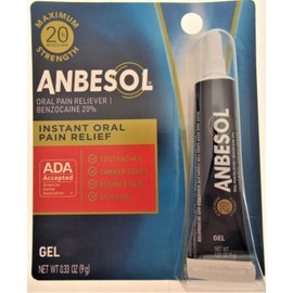 Anbesol Gel Maximum Strength 0.33 oz (Pack of 10)