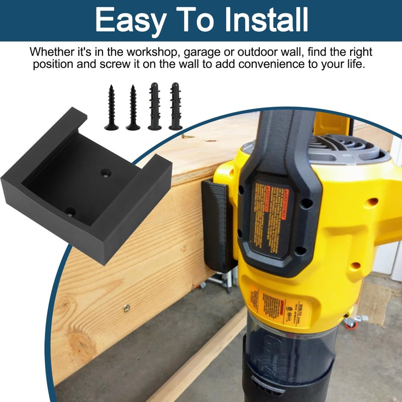 GYQ Wall Mount Hanger for Dewalt 60V Flexvolt Leaf Blower
