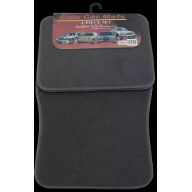 Auto Essentials CAR MATS 4PC SET 2-FRONT, 2-BACK GRAY
