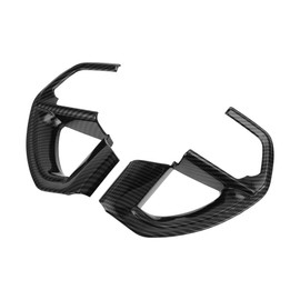 REPAIROCK 1 Set Steering Wheel Cover Trims for Toyota Tundra 2022-2024 Steering Wheel Panel Decor Sticker Carbon Fiber Pattern ABS Black