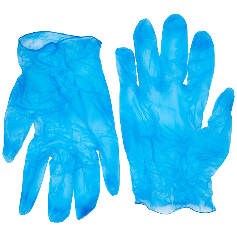 SafeTouch 11211-XL Powder Free Blue Vinyl Gloves - Box of