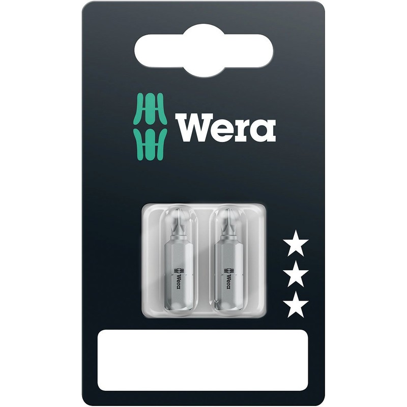 WERA 073304 Vera 2-Piece Screwdriver Bit for Phillips Screws, Insertion